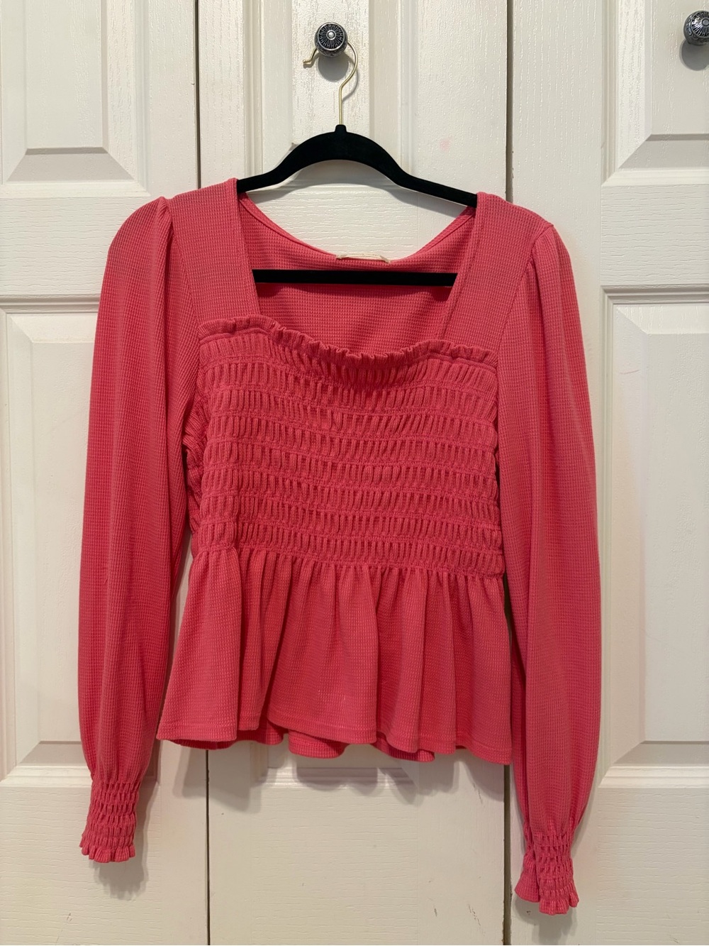 Altard state pink long sleeve top